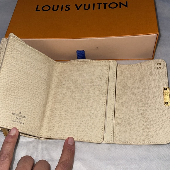 Louis Vuitton preloved Damier azur portefeuilla tri fold wallet excellent con. - Picture 5 of 11
